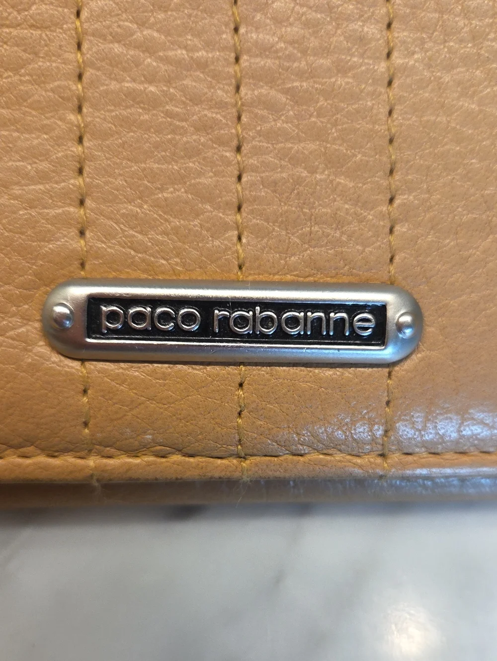 Pre-loved Paco Rabanne Tan Leather Wallet